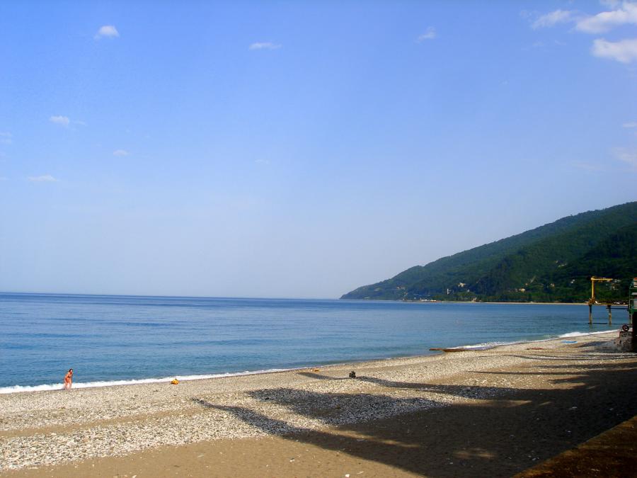 Гагры абхазия фото пляжей и набережной