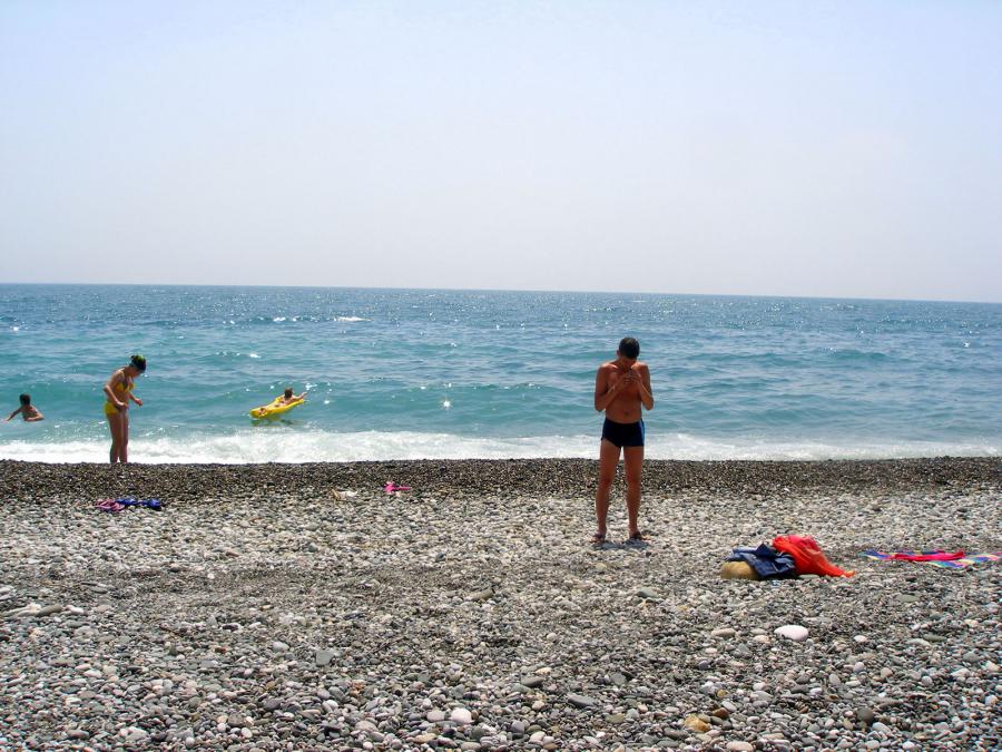 Gagra beach пляж фото