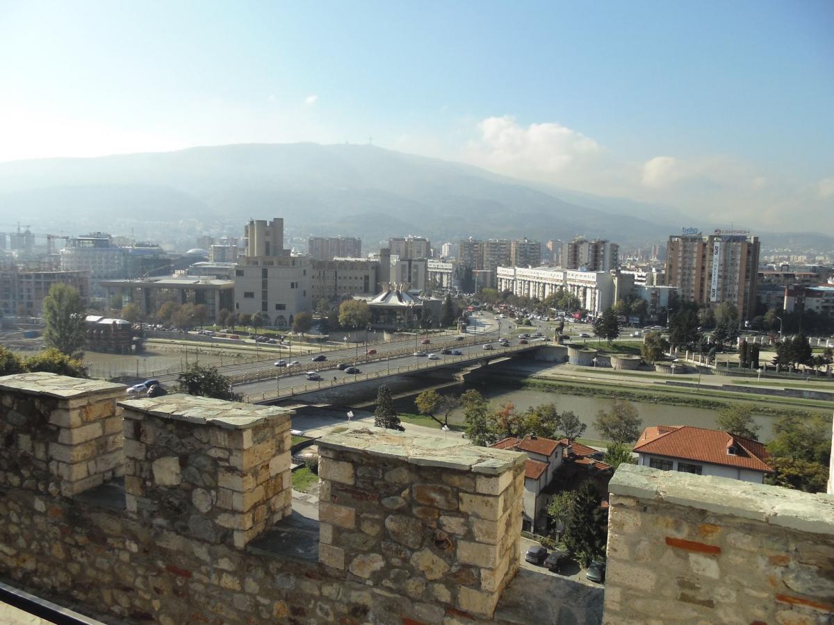 Скопье. Главный плюс крепости, в красивых видах на Новый город. Македония - Скопье. Фото №5