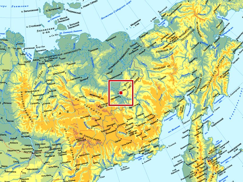 Карта рс якутия