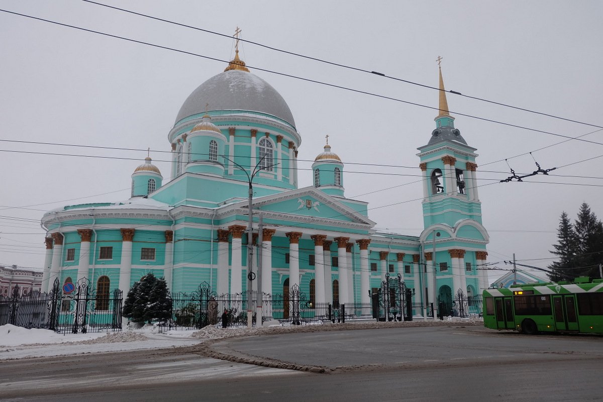 Знаменский собор курск фото зимой