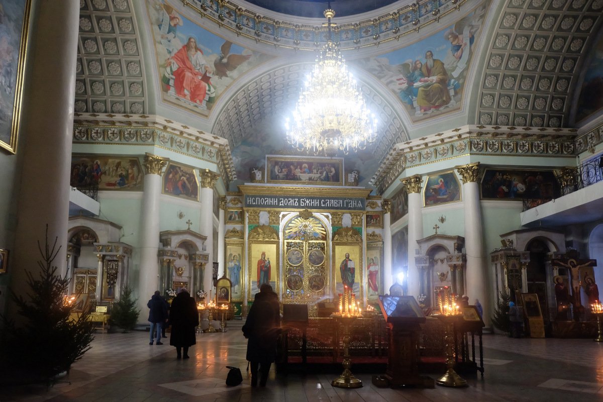 Знаменский собор Курск фото зимой