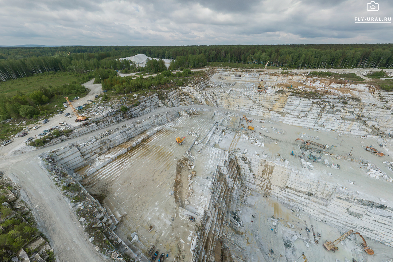 Село Мраморское Полевской район карьер