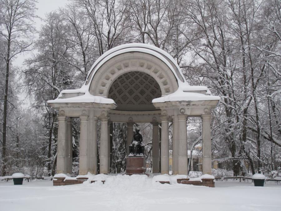 Парк павловск зимой