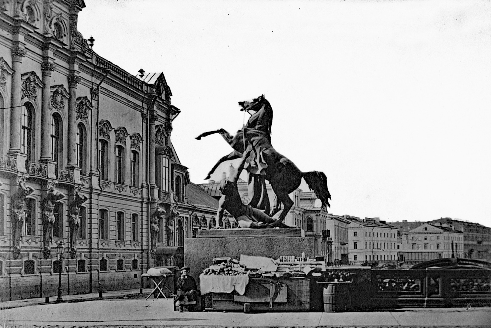 Аничкин мост 19 век Петербург
