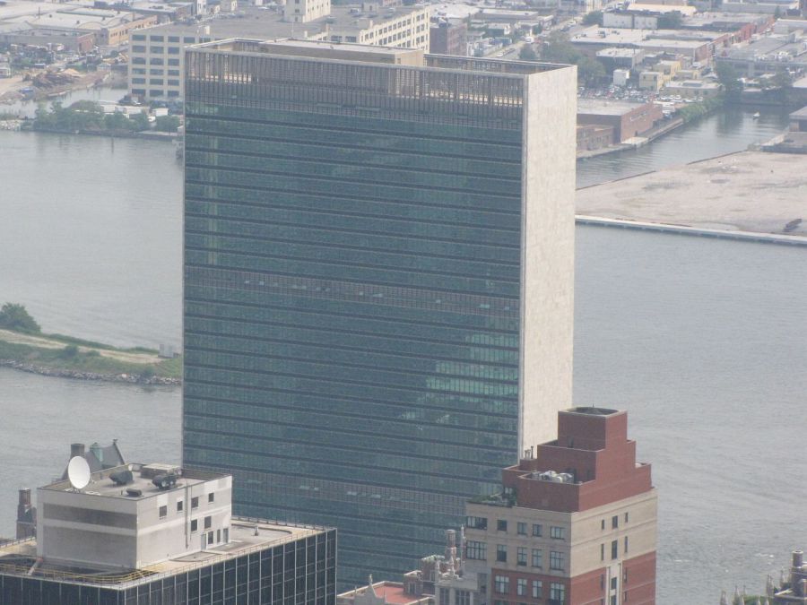 Фото здания оон в нью йорке