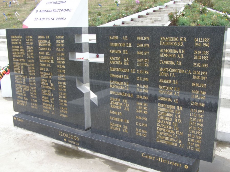 Катастрофа Анапа Санкт-Петербург 2006. Список погибших в авиакатастрофе. Рейс 612 список погибших.