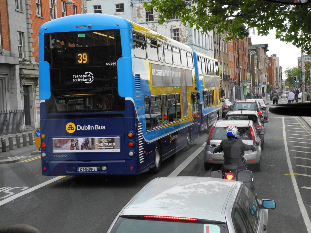 Дублин. Двухэтажные английские автобусы. Ирландия - Дублин. Фото №19